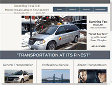 Tablet Screenshot of greatbaytaxi.com